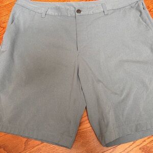 lululemon athletica Men's Greyish Blue Flat Front Shorts